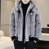 Herbst Leder Jacke Winter Men039s Top Designer Ferret Fur Coat Senior Frauen039s Komfortable dicke warme Windbreaker S4XL4780707