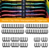 Computer Cables 24pcs/set 24pin 8pin 6pin Office Dresser Home Network Wire Management Sleeved Organizer Clip Clamp