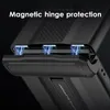 Magnetiska gångjärnsfodral för Samsung Galaxy Z Flip 4 Case Armor Holder Lens Stand Protection Cover