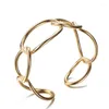 Bangle 2022 Punk Style Gold Silver Color Cuff armbanden voor vrouwen geometrische metalen cirkel armbanden pulsera mujer sieraden cadeau