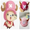 One Piece Cap Strohhut Neck String Luffy Flache Hüte Cosplay Japanische Cartoon Requisiten Hut Kind Rot Streifen Strand Hut Q0805