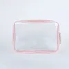 Portable Transparent femmes sac cosmétique étanche voyage maquillage sacs stockage nouvelle salle de bain organisateur clair fille trousse de toilette