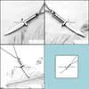 Chains Fashion Jewelry Unique Shape Titanium Steel Dagger Pendant Necklace Chains Drop Delivery Necklaces Pendants Dha2H