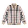 Kids Designer Outwear Baby Clothing Jackets Boys' Girls Stand Collar Plaid British Cotton Warm Autumn And Winter Children's Coat