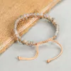 Bracelets porte-bonheur guérison pierre naturelle pierre de lune Bracelet tressé gris Labradorites Bracelet pour femme Femme Yoga bijoux Boho