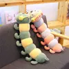 1pc 45100cm fofo boneca de luxo macio de luxo colorido Caterpillar Toys Baby Sleeping Pillow Presente para Ldren J220729