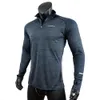 Camisetas masculinas Camisetas esportivas masculinas Roupa esportiva manga longa Corrida Roupas de ginástica Camisa de compressão fitness Pulôver para caminhada Rashguard w42 221105