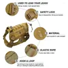 Dog Collars Adjustable Tactical Harness Training Vest Military Water Resistant With Handle Hunting Patches For Large Medium Dogs