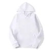 Sublimering tomma hoodies vit huvtröja för kvinnor män brev tryck långärmad skjortor för diy wly935