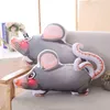 5070 cm Cartoon divano cuscino ornamentale simpatico topo coccole creativo criceto cuscino zodiaco kawaii coccole bambola giocattolo regalo per bambini J220729