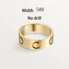 2022 fashion trend titanium steel love ring 5 mm and 4 mm rose gold wedding gift