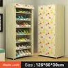 Clothing Storage 7-Layer Shoe Cabinet Thickened Non Woven Fabric Rack Hallway Space-Saving Organizer Shelf Closet For Shoes