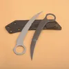 Горячий G1123 Karambit Claw Нож 8CR13MOV Белый/Черный каменный стиркий лезвие полная стальная ручка Танга тактические ножи с кидексом