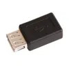 Black USB 2.0 Tipo A Feminino para Mini B Fêmea Adaptador Conversor de plug Plug