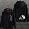 Мужские толстовка аниме Аниме Дарлинг в Franxx Zero два 02 куртка на молнии капюшона