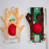 Christmas car decoration antlers New super cute decoration cartoon red nose deer ear ornaments