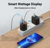 33W PD-laddare Dual Port Wall Charger Wattage Display GAN PD3.0 USB-C Fast Chargers 30W USB-A Power Adapter för iPhone 14 13 Pro Max iPad Samsung Galaxy S22