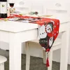 طباعة شجرة عيد الميلاد الثلج snowmats tablecloth المنزل الأحمر المطبخ المطبخ الطعام الطاولة القهوة الحصير زخارف الجدول عيد الميلاد ديكور المنزل wly935