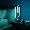 Tafellampen LED Woonkamer Bedcoratie Licht RGB Polygon Polygon Remote Control Desk Lamp App Muziek Ritme Sfeerlichten