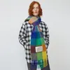 Hete vrouwen opofferen kasjmier winter sjaals sjaals deken sjaals vrouwen type kleur geruite kwast geïmiteerd