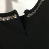 Shiny Rhinestone Sexig klänning Kvinnor Bodycon Dresses Club Party Black Dress Designer andningsbara modekläder