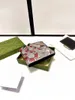 هدية للرجال مصممين محفظة قصيرة حامل بطاقة الائتمان محفظة أسود على الطراز الأسود مع صندوق