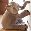 Babiqu 1pc 4060cm spädbarn mjuk sussen elefant lekkamrat lugn docka baby sussen leksak elefant kudde plysch leksak fylld docka j220729