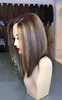 Hair Lace Wigs Chemical Fiber Women's Short Hair Partial Parting High Temperature Silk Wig Head Cover