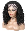 Cheveux Dentelle Perruques Bande De Glace Perruque Femmes Cheveux Courts Bouclés Haute Température Soie Fibre Chimique Bandeau Perruques