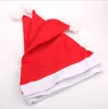 Sombreros de fiesta de santa de santa de navidad sombreros de fiesta de gorra roja y blanca para santa claus disfraz decoración navideña para niños sombrero de Navidad para adultos dh874