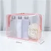 휴대용 투명 여성 화장품 가방 방수 여행 메이크업 가방 저장 새 욕실 주최자 클리어 걸도 가방