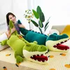 80100Cm Crocodile Câlin Animal En Peluche Jouet Doux En Peluche Crocodile Coussin Géant Oreiller Grill Saint Valentin Cadeau J220729