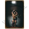 Gym Vintage Metal Painting geeft geen oefening Retro Tin Sign Poster Fighting Spirit Plaque Wall Decoration voor Gym Bar Pub Club 20Cmx30cm Woo