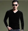 Men's T Shirts 2022 Arrival Autumn Men Fashion T-Shirts V-neck Velour Long Sleeves Tops Solid Winter Velvet Mens T-shirt Plus Size 6XL 7XL