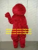 Costume de Mascotte Elmo monstre rouge animé, monstre de monstruosité, en peluche pour adulte, longue fourrure avec nez conglobé, No.280, livraison gratuite