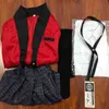 Anime Kakegurui Yomotsuki Runa Cosplay Kostuum Jacket JK School Girls Jacket Compulsive Gambler Sock Set Halloween -kostuums J220720