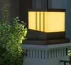 Lampes solaires de jardin, pilier lumineux, lumière de clôture, IP65, lampe d'extérieur pour décoration, mur de porte, cour, chalet