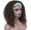 Cheveux Dentelle Perruques Bande De Glace Perruque Femmes Cheveux Courts Bouclés Haute Température Soie Fibre Chimique Bandeau Perruques