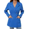 Damespakken kantoor dame blazer trendy wasbare dames taille strakke hoge taille middenlengte pak jas vrouwelijke kleding