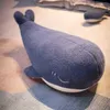 2580Cm Comforting Whale Doll Blue Aquatic Ocean Animal Soft Whale Cuddle For Kids ldren Drop Shipping J220729