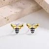 Cute Bee Stud Earring Women Insect Bee Earrings Fashion Jewelry for Gift Party