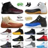 Nike Air Jordan 12 12s Jordan Retro 12 Mens Basketball Shoes 2021 Kutu Çeviri Çeviri Çeviri Üniversitesi Altın Karanlık Concord Indigo Taxi Trenerleri Çeviri