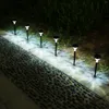 Tomshine 6 pièces lampes de jardin Led voie étanche lampe solaire extérieure pour cour Patio allée passerelle paysage éclairage