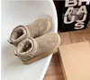 Дизайнерские классические австралийские зимние сапоги обувь Neumel Platform tazz Boots Fashione women Comfort Warm Fall Ankle Snow Boots Кожаные короткие толстые туфли black dew