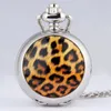 Pocket Watches Leopard Cover Design Mini Watch Silver Delicate Mirror Stylish Lady Gift Quartz