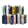 Natürliche Kristallspitze, Kunstornament, Chakra-Heilung, Reiki-Energiestein, Mineralquarz, Säule, Zauberstab, 5–6 cm Länge