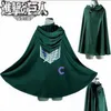 Atak na Titan Shingeki No Kyojin Cosplay Costumes Zestaw Korpus Korpus skórzane spodenki wiązka pasa fartucha Scouting Legion Cape J220720