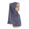 Etnische kleding H120 Nieuwste gewone moslim grote meisjes amira hijab hoge kwaliteit volwassenen islamitische sjaal Arabische hoed vrouwen hoofdtekst ramadan bidden