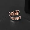 2022 Hiphop DoubleLayer Ring for Men Women Anelli in acciaio inossidabile Gioielli maschili femminili