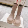 Mcqueens Sock -Knöchel gestrickt Elastic Socken Stiefel Plattform verdicken Fersenschuhe